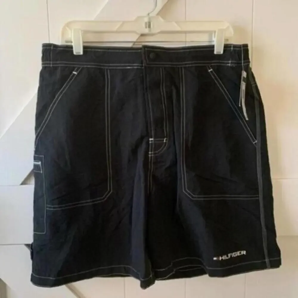 Tommy Hilfiger Black Swim Trunks / Shorts - Size Large NWT